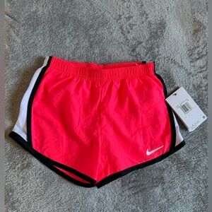 Nike kids Coral and Black Athletic Shorts